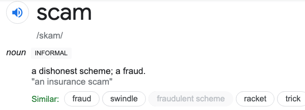 scam defined