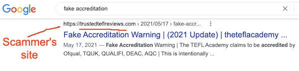 fake tefl accreditation
