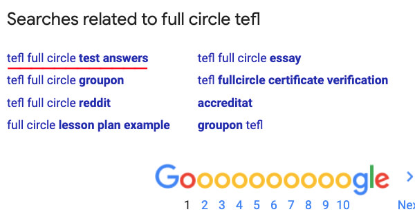 fullcircle tefl answers