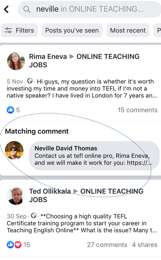 neville david thomas tefl online pro