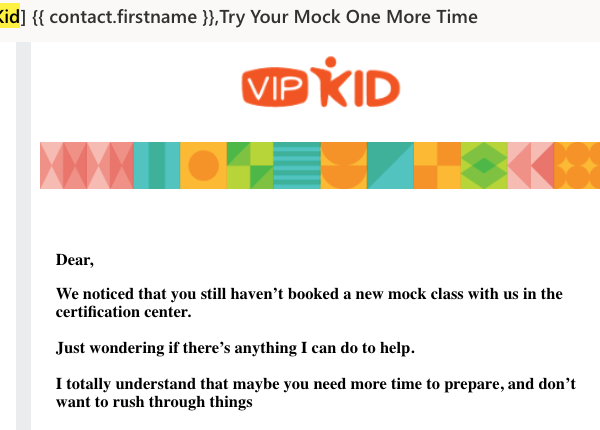 vipkid mock lesson